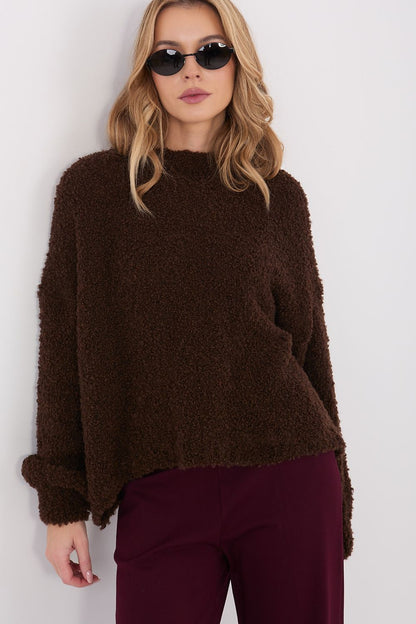   Sweter Damski Model CH-SW-72610.62 Dark Brown - Factory Price 