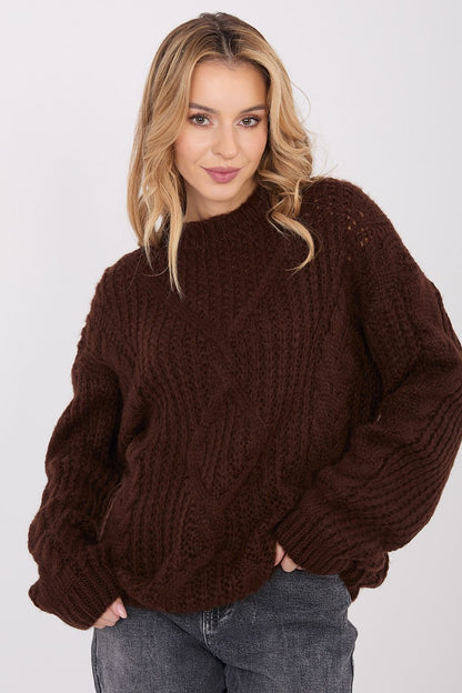   Sweter Damski Model IN-SW-33831.25 Dark Brown - Factory Price 