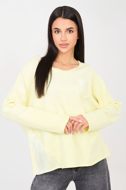   Bluzka Model IT-BZ-6527.64 Light Yellow - Factory Price 