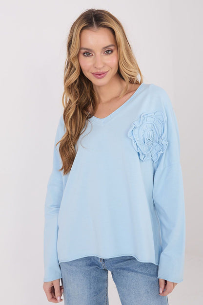   Bluzka Model IT-BZ-6694.69 Light Blue - Factory Price 