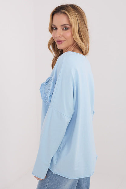   Bluzka Model IT-BZ-6694.69 Light Blue - Factory Price 