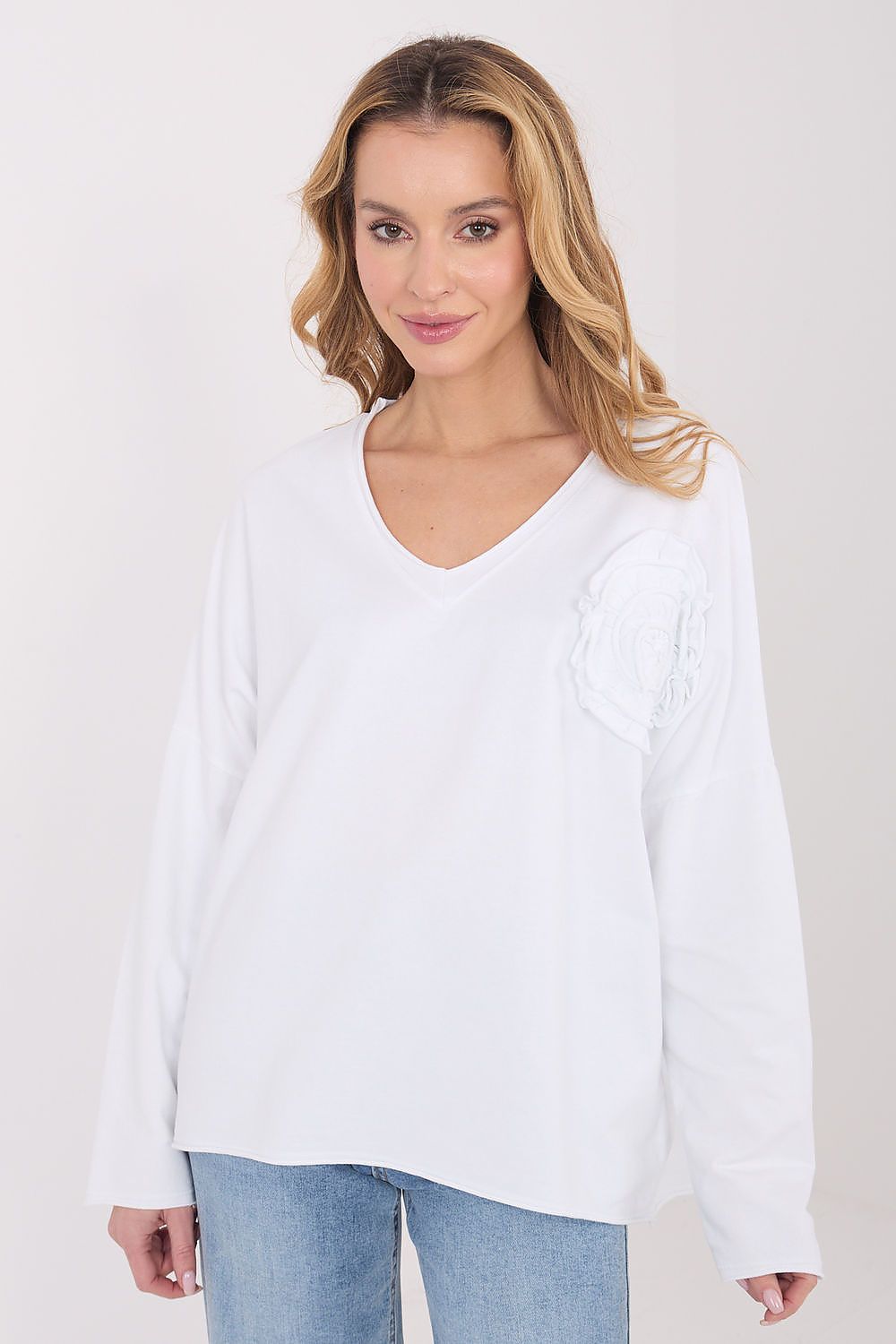   Bluzka Model IT-BZ-6694.69 White - Factory Price 