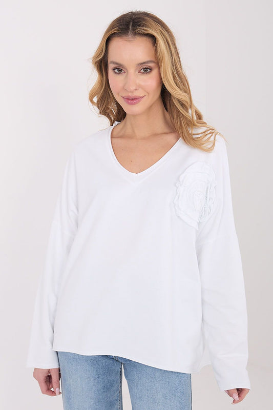   Bluzka Model IT-BZ-6694.69 White - Factory Price 