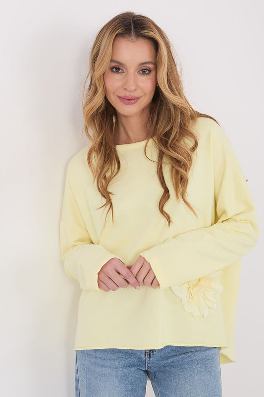   Bluzka Model IT-BZ-6693.70 Light Yellow - Factory Price 