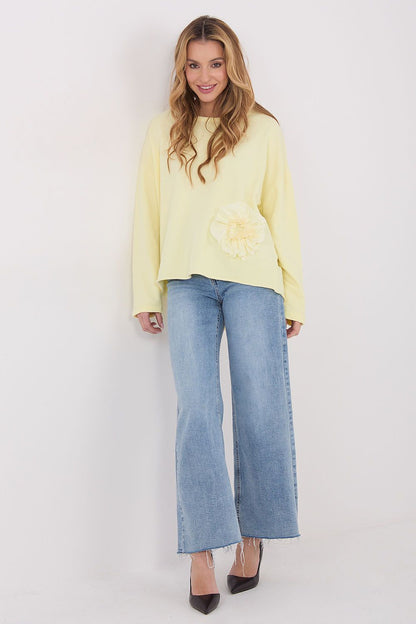   Bluzka Model IT-BZ-6693.70 Light Yellow - Factory Price 