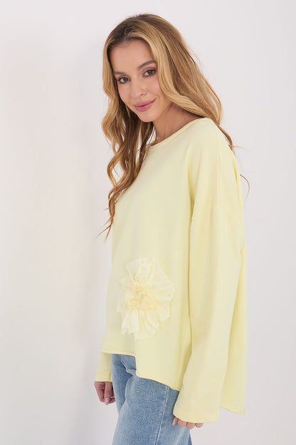   Bluzka Model IT-BZ-6693.70 Light Yellow - Factory Price 