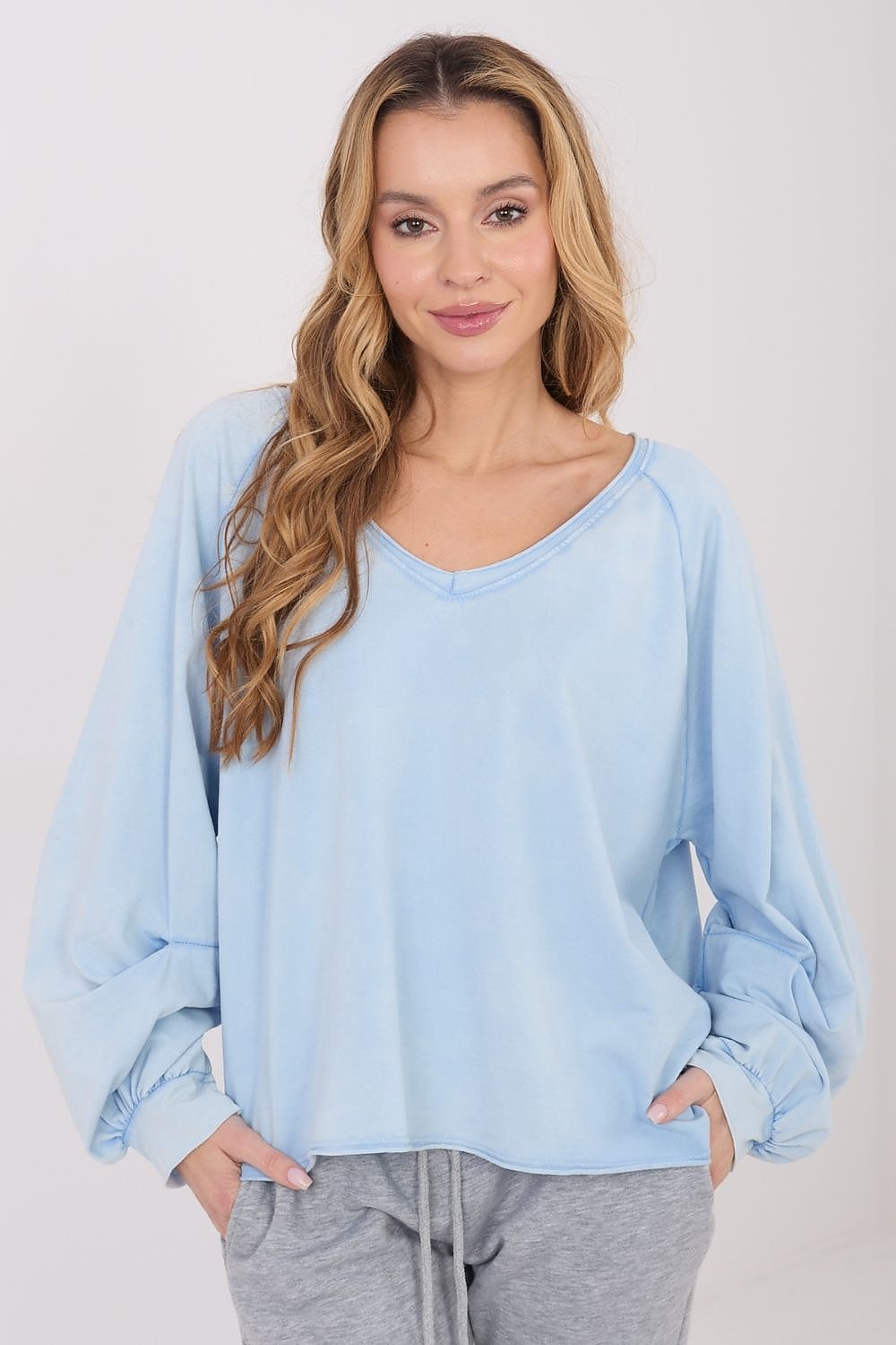   Bluzka Model IT-BZ-6465-1.65 Light Blue - Factory Price 