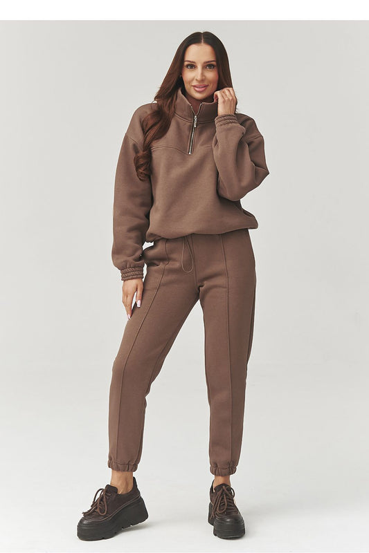  Spodnie Komplet Model A13 Mocca - Makadamia 
