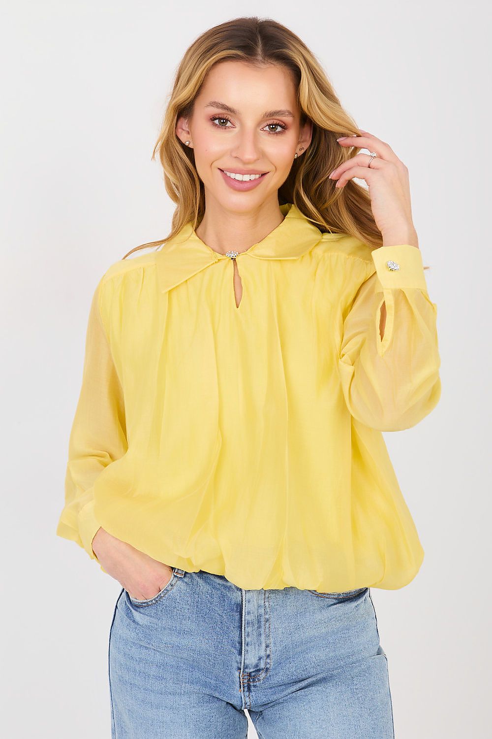   Bluzka Model IT-BZ-29261.08P Yellow - Factory Price 