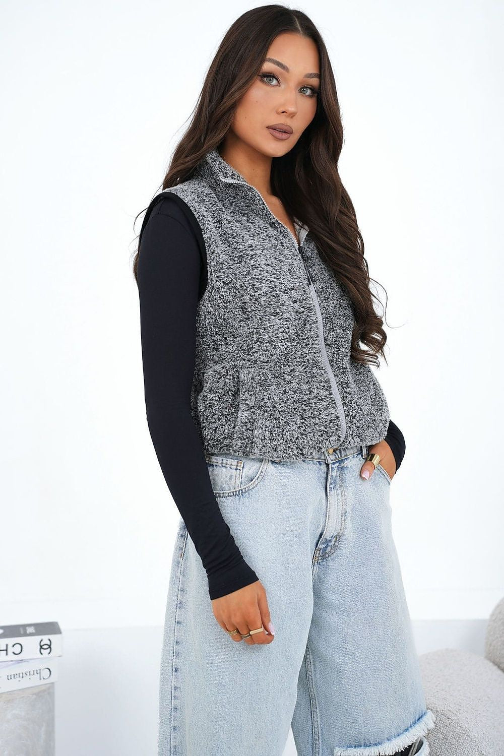   Kamizelka Model CS-KZ-BT1031.00 Dark Grey - Factory Price 