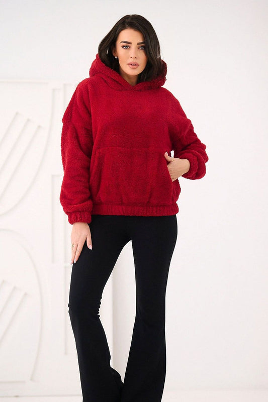   Bluza Damska Model CS-BL-BT1029.97P Dark Red - Factory Price 