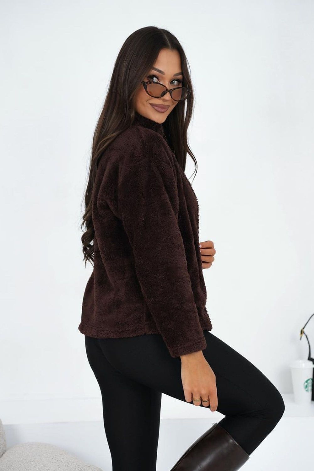   Bluza Damska Model CS-BL-BT1033.04 Dark Brown - Factory Price 