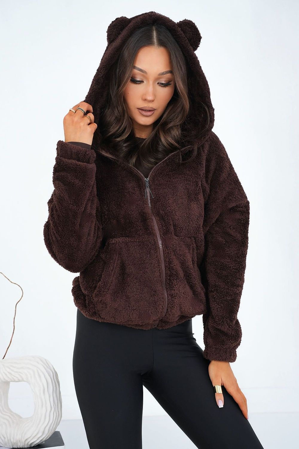  Bluza Damska Model CS-BL-BT1030.00P Dark Brown - Factory Price 