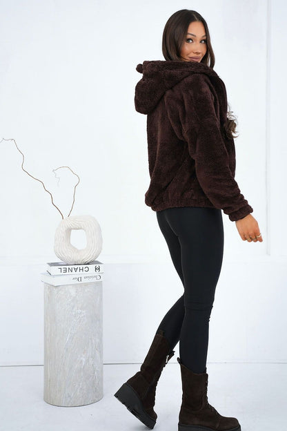   Bluza Damska Model CS-BL-BT1030.00P Dark Brown - Factory Price 