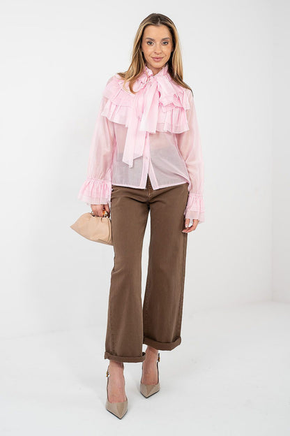   Koszula Damska Model IT-KS-28882.03 Light Pink - Factory Price 