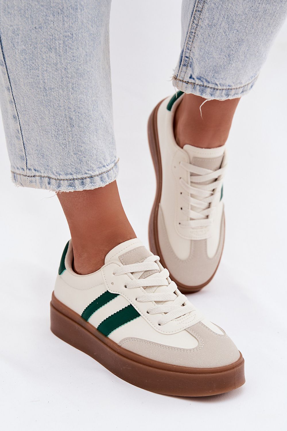   Buty Sportowe Model Elaraven 25SP26-9080 White/Green - Step in style 