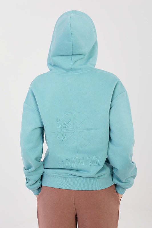   Bluza Damska Model NS-BL-NS2565.00 Turkus - Factory Price 