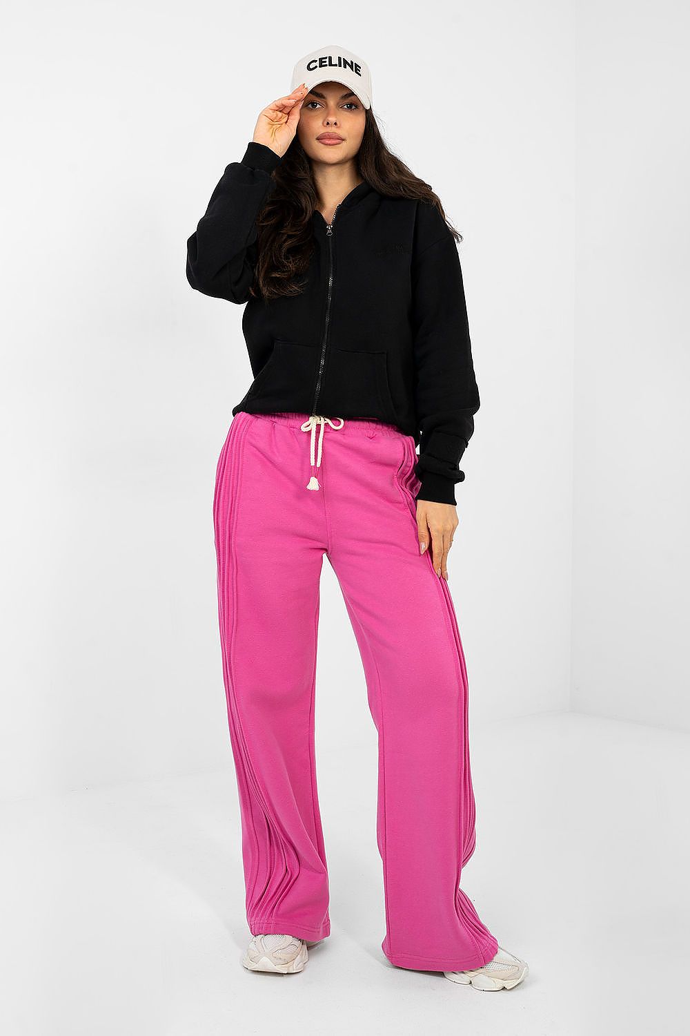  Spodnie Dresowe Model NS-DR-NS2557.96 Dark Pink - Factory Price 