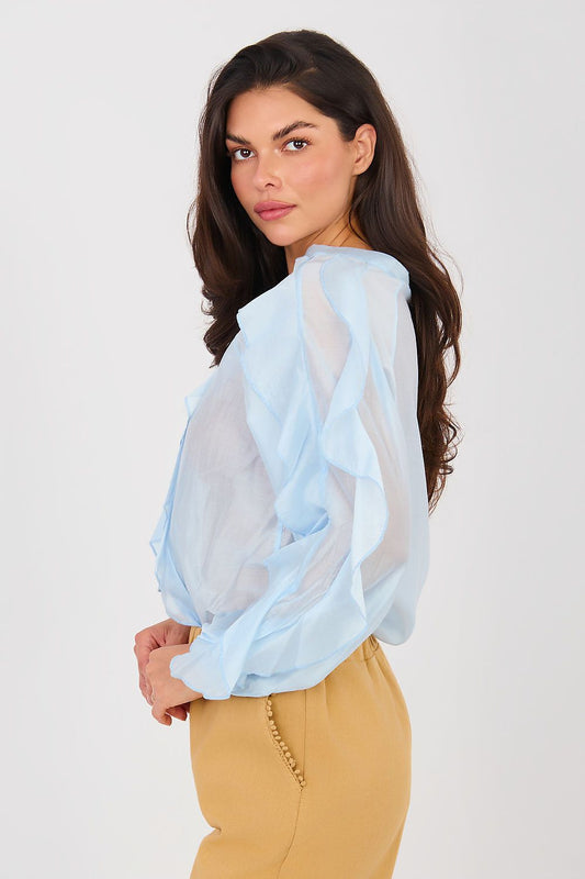   Koszula Damska Model IT-KS-29035.50 Light Blue - Factory Price 