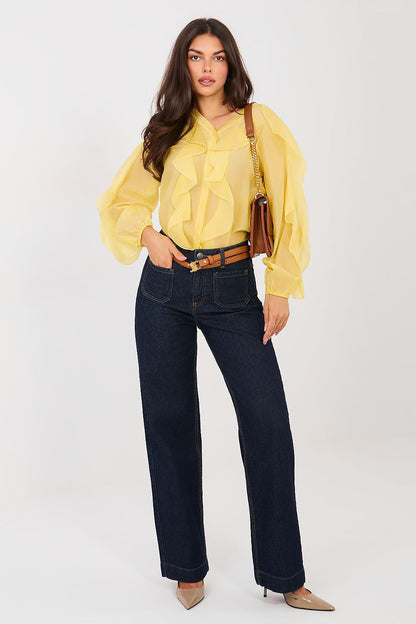   Koszula Damska Model IT-KS-29035.50 Yellow - Factory Price 