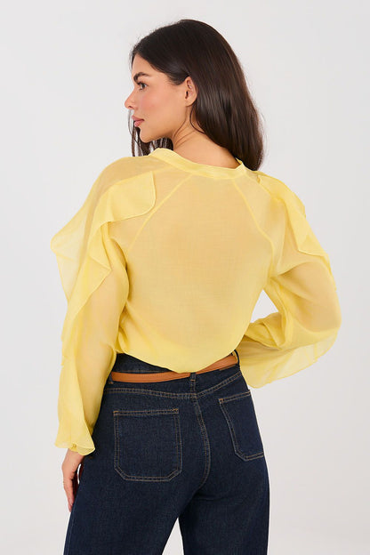   Koszula Damska Model IT-KS-29035.50 Yellow - Factory Price 