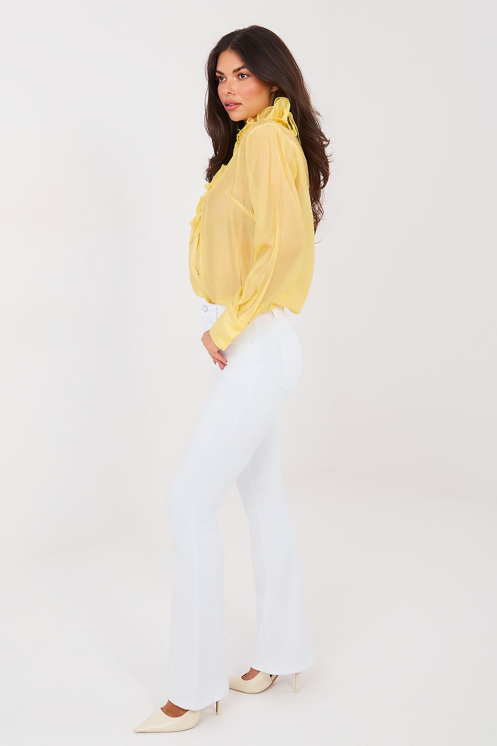  Spodnie Jeansy Damskie Model VM-SP-16255.63 White - Factory Price 