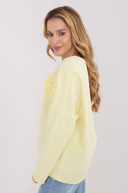   Bluzka Model IT-BZ-6694.69 Light Yellow - Factory Price 