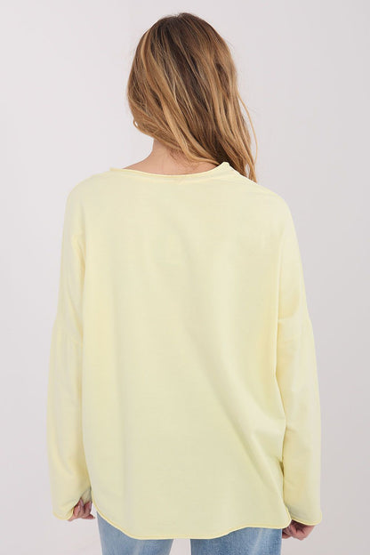   Bluzka Model IT-BZ-6694.69 Light Yellow - Factory Price 