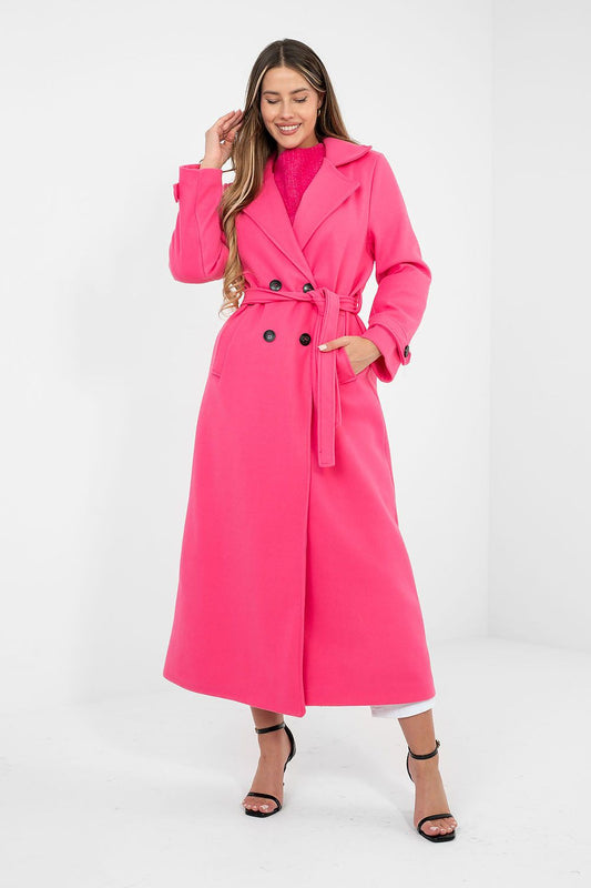   Płaszcz Damski Model IT-PL-97035.17 Fluo Pink - Factory Price 