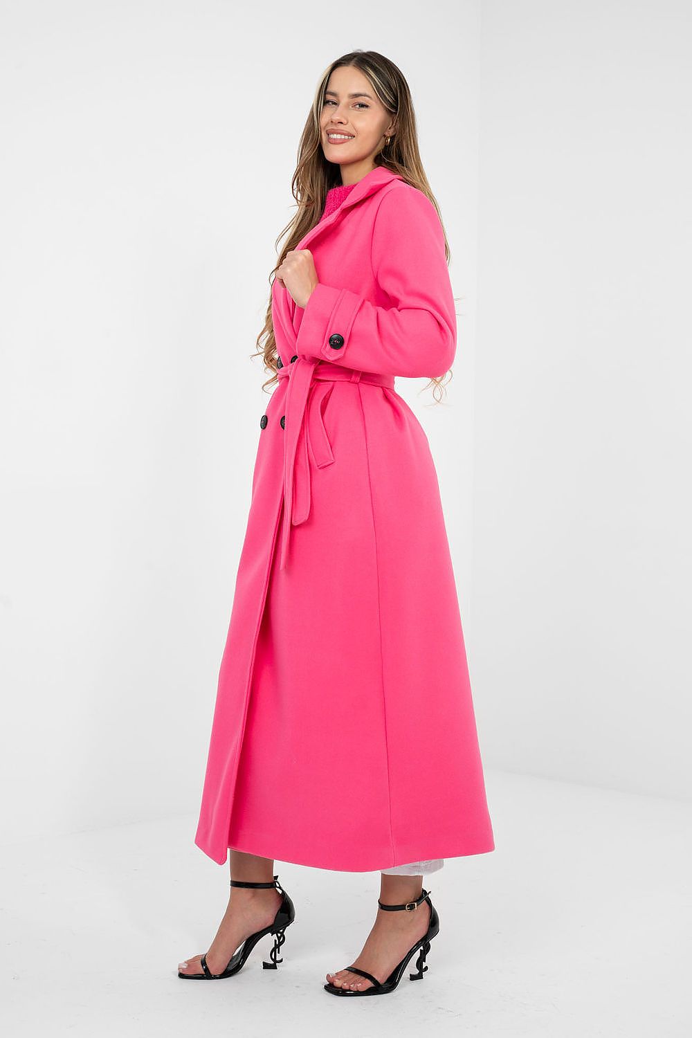   Płaszcz Damski Model IT-PL-97035.17 Fluo Pink - Factory Price 