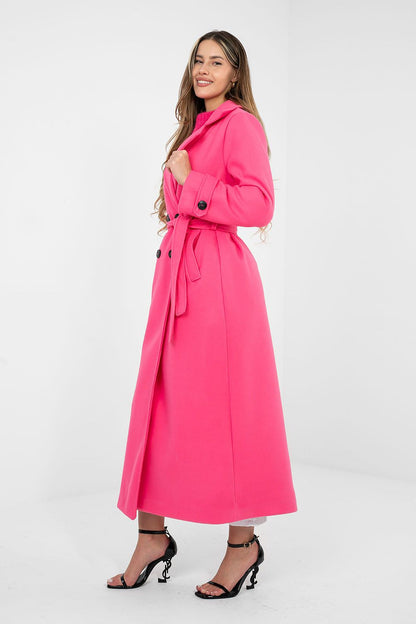   Płaszcz Damski Model IT-PL-97035.17 Fluo Pink - Factory Price 