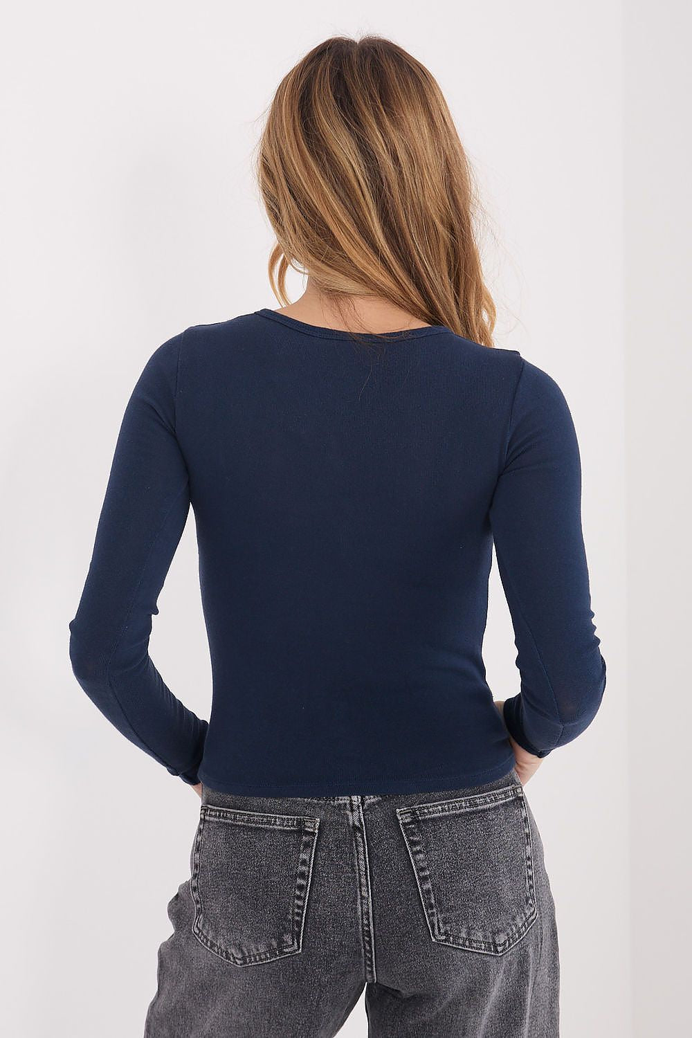   Bluzka Model WT-BZ-A1146.95 Navy - Factory Price 