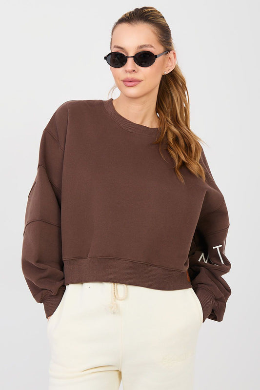  Bluza Damska Model NS-BL-NS26117.02 Brown - Factory Price 