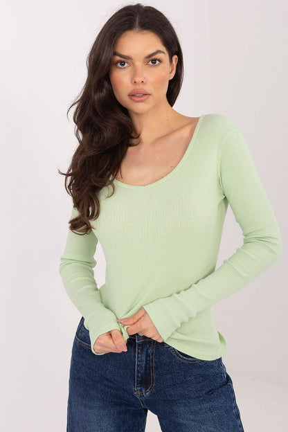   Bluzka Model WT-BZ-A1076.15 Light Green - Factory Price 