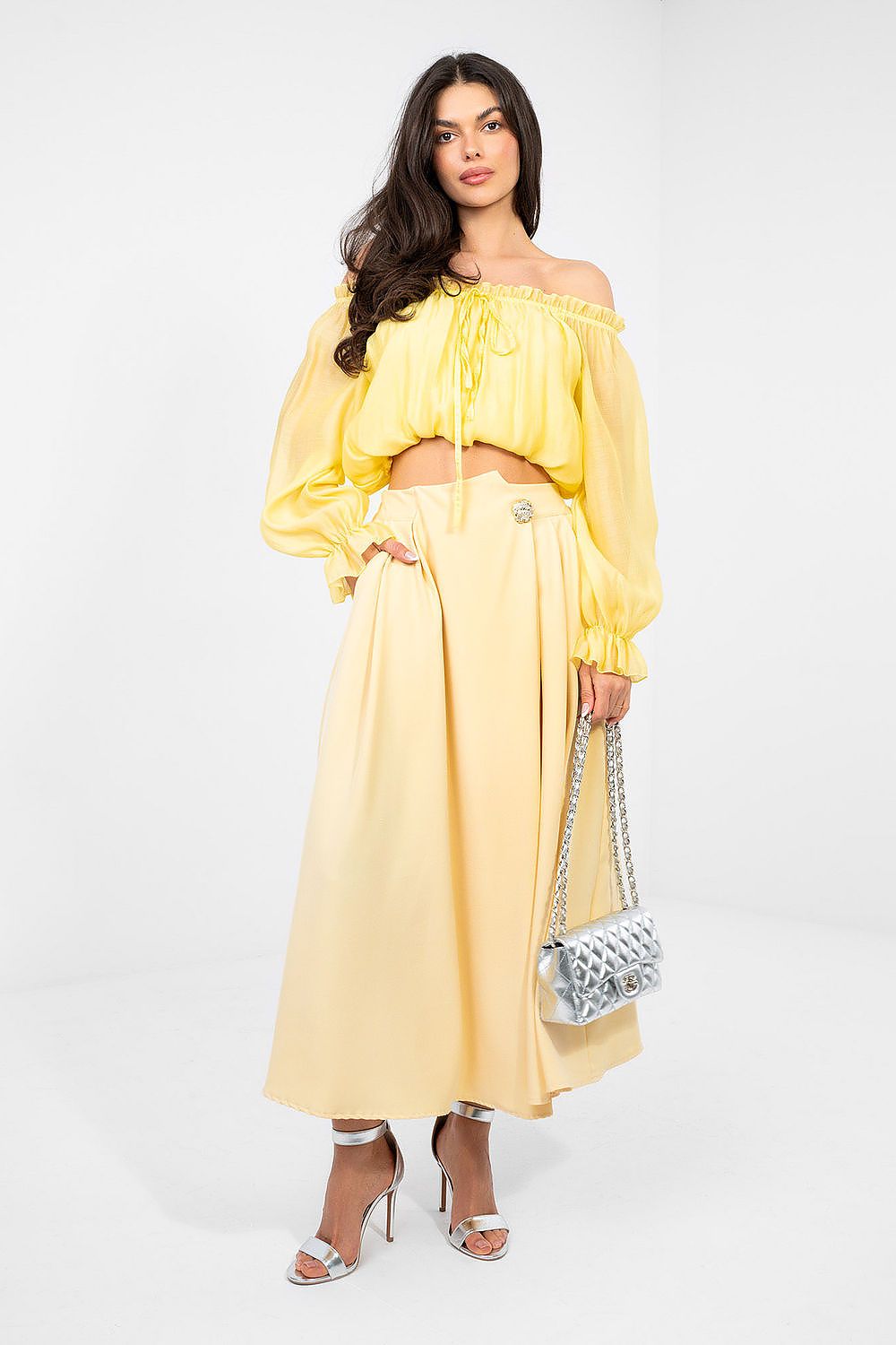  Spódnica Model IT-SD-81036.82 Light Yellow - Factory Price 