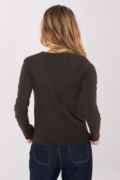   Bluzka Model WT-BZ-A1172.27 Dark Brown - Factory Price 