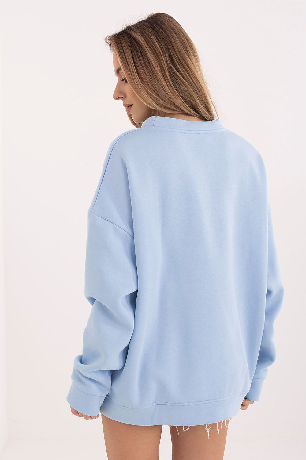   Bluza Damska Model RV-BL-A1036.64 Light Blue - Rue Paris 