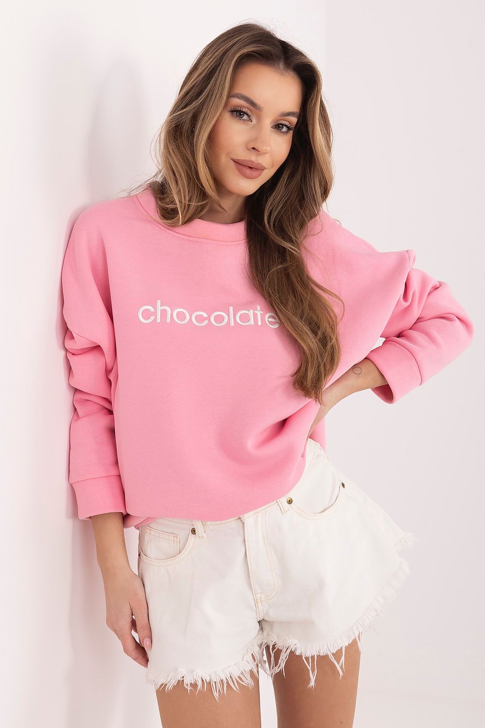   Bluza Damska Model RV-BL-A1036.64 Pink - Rue Paris 