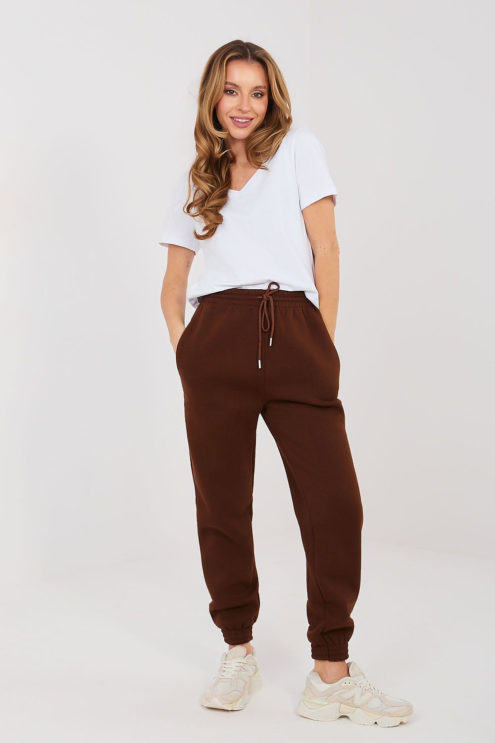  Spodnie Dresowe Model CLM-DR-1107.98 Dark Brown - Factory Price 