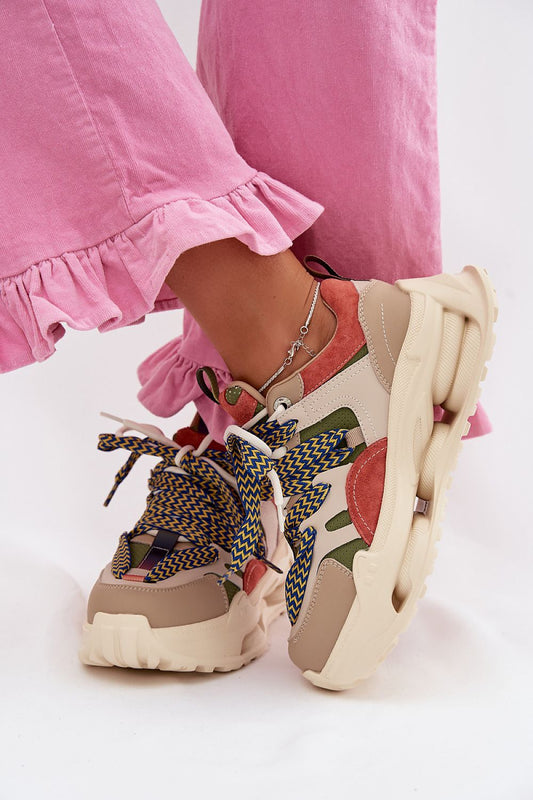   Buty Sportowe Model DA CR61-3133 Beige - Step in style 