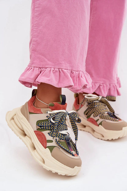   Buty Sportowe Model DA CR61-3133 Beige - Step in style 
