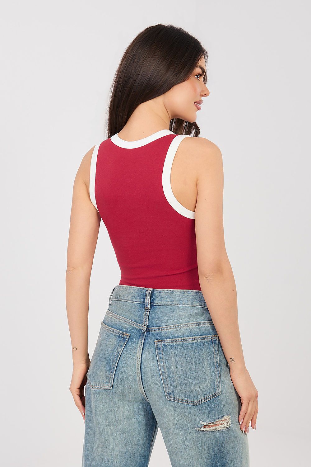  Koszulka Top Model D16197AJ02864A Dark Red - Sublevel 