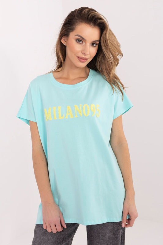   Tshirt Damski Model RV-TS-A1206.84 Mint - Relevance 
