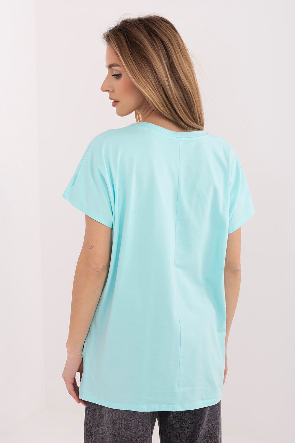   Tshirt Damski Model RV-TS-A1206.84 Mint - Relevance 