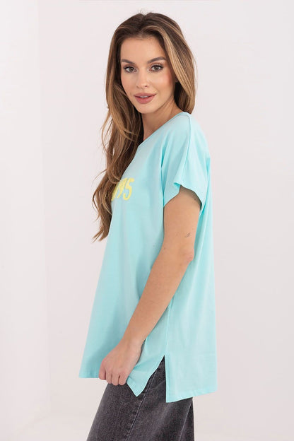   Tshirt Damski Model RV-TS-A1206.84 Mint - Relevance 