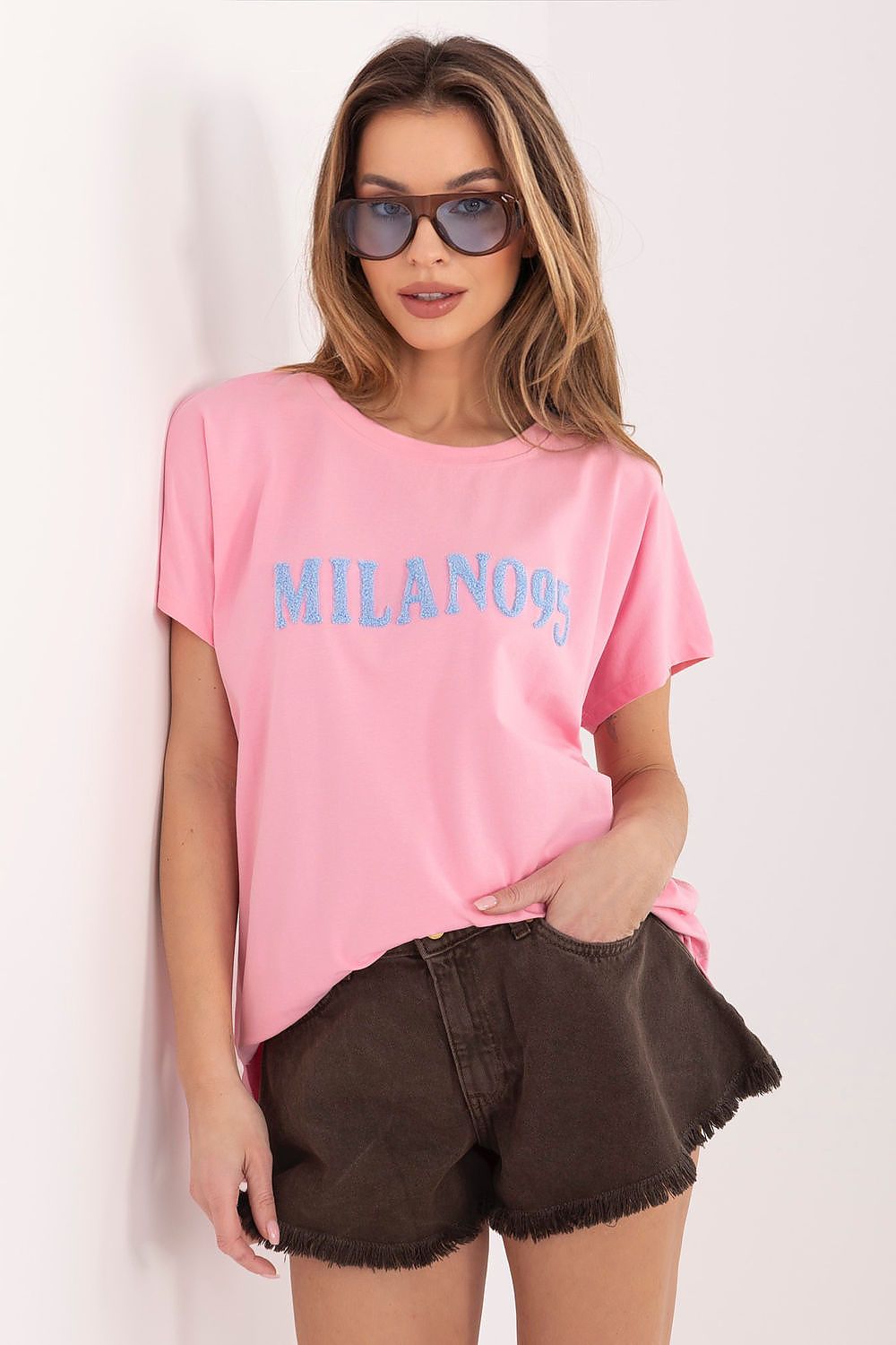   Tshirt Damski Model RV-TS-A1206.84 Light Pink - Relevance 