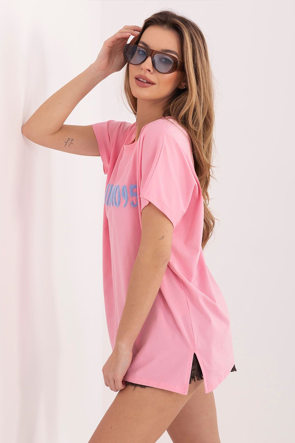   Tshirt Damski Model RV-TS-A1206.84 Light Pink - Relevance 