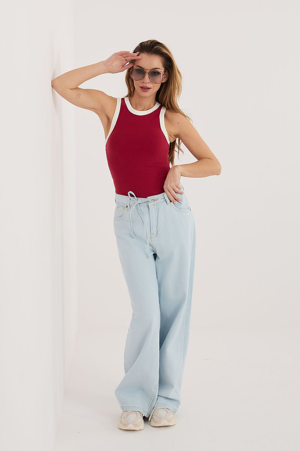  Spodnie Jeansy Damskie Model D80033BB62629L221 Light Blue - Sublevel 
