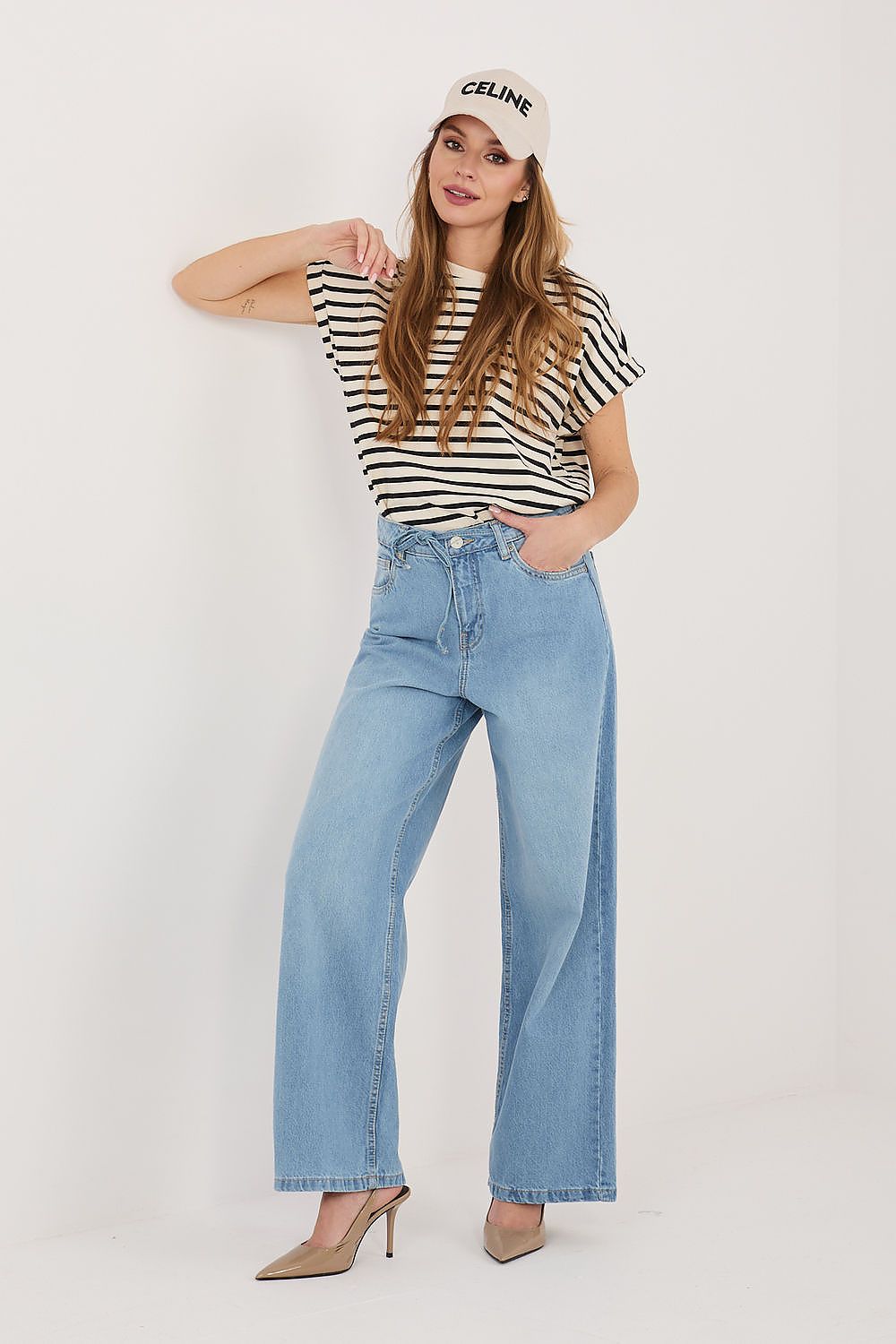  Spodnie jeansy Damskie Model D80033BB62629L219 Blue - Sublevel 