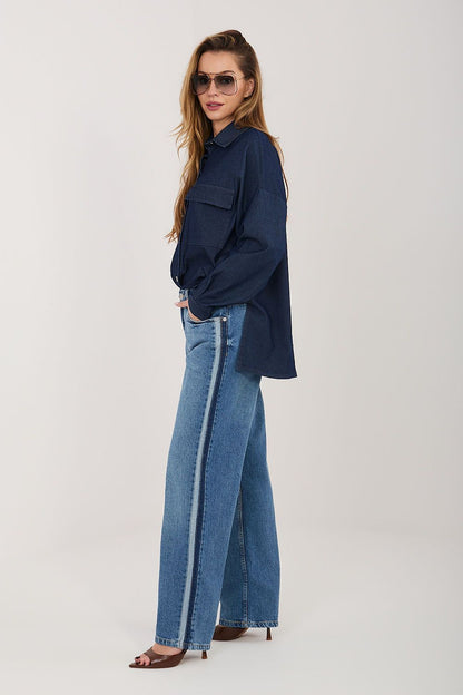  Spodnie Jeansy Damskie Model D85084BL62589M324 Dark Blue - Sublevel 